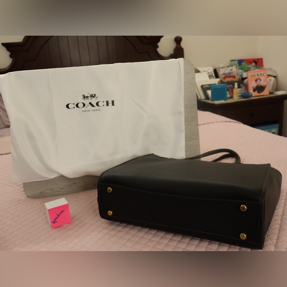 NWT COACH THEO TOTE LG Shoulder Bag Black - Picture 2 of 9